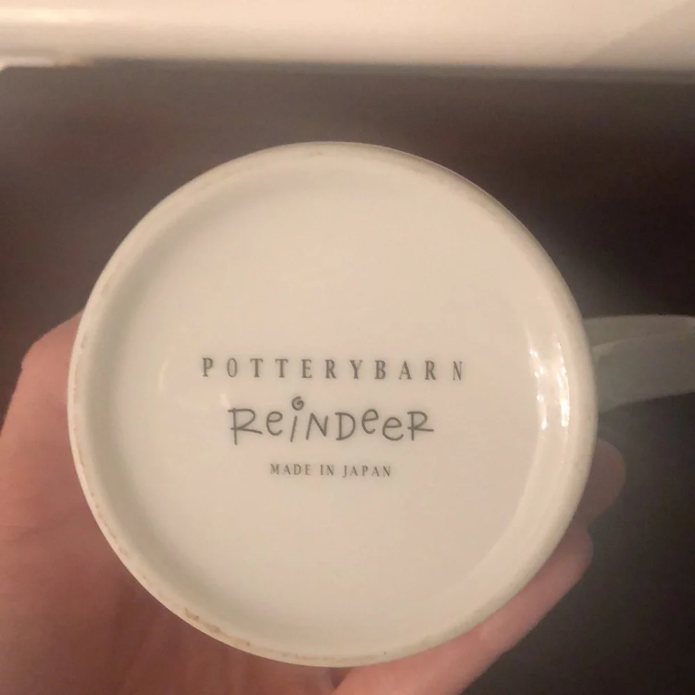 Pottery Barn l Reindeer “Dancer” Christmas Holiday Mug